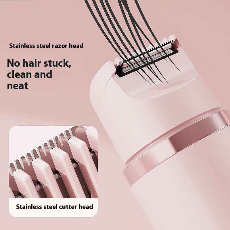 Dual-Head Electric Shaver for Painless Women's Epilator and Hair Removal Device for Bikini, Underarm, Facial, and Legs