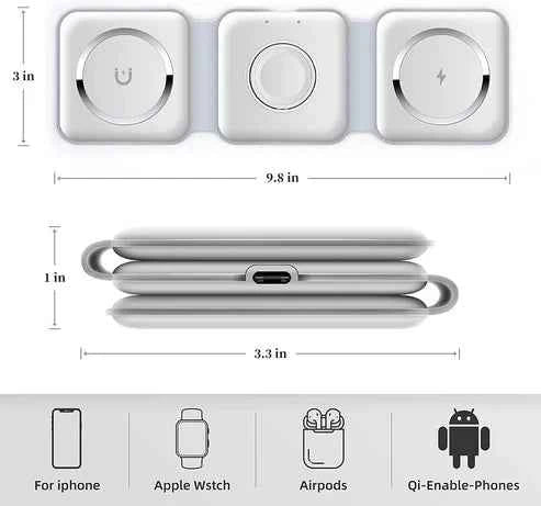 3-in-1 Wireless Charger: Fast and Convenient Charging Solution