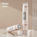 Dual-Head Electric Shaver for Painless Women's Epilator and Hair Removal Device for Bikini, Underarm, Facial, and Legs