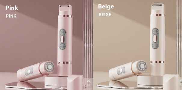 Dual-Head Electric Shaver for Painless Women's Epilator and Hair Removal Device for Bikini, Underarm, Facial, and Legs