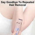 Dual-Head Electric Shaver for Painless Women's Epilator and Hair Removal Device for Bikini, Underarm, Facial, and Legs