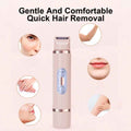 Dual-Head Electric Shaver for Painless Women's Epilator and Hair Removal Device for Bikini, Underarm, Facial, and Legs