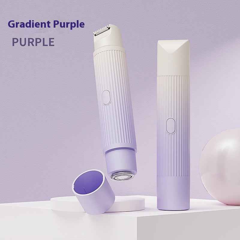 Dual-Head Electric Shaver for Painless Women's Epilator and Hair Removal Device for Bikini, Underarm, Facial, and Legs