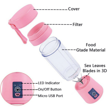 Portable Juicer Blender for Easy Smoothies and Shakes on the Go - Modamyst